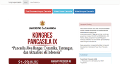 Desktop Screenshot of kongrespancasila.com